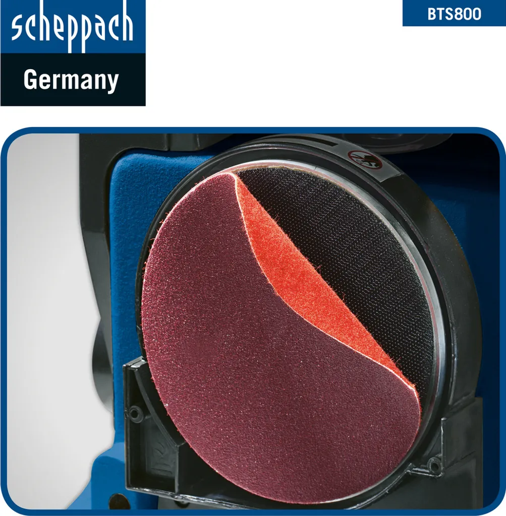 Scheppach BTS800 Ponceuse à Bande et Disque 370W 150mm Rectifieuse - 22