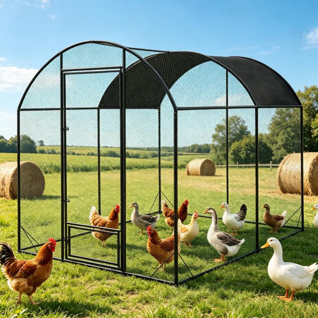 WISFOR Hühnerstall 203x302x220cm Hühnerhaus Kleintierstall Produktbild 