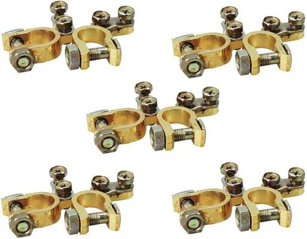 Lot de 5 pinces de batterie universelles pour connexion voiture et moto