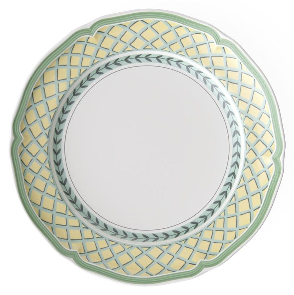 Plato para servir, diseño "French Garden", color naranja. Imagen del producto 