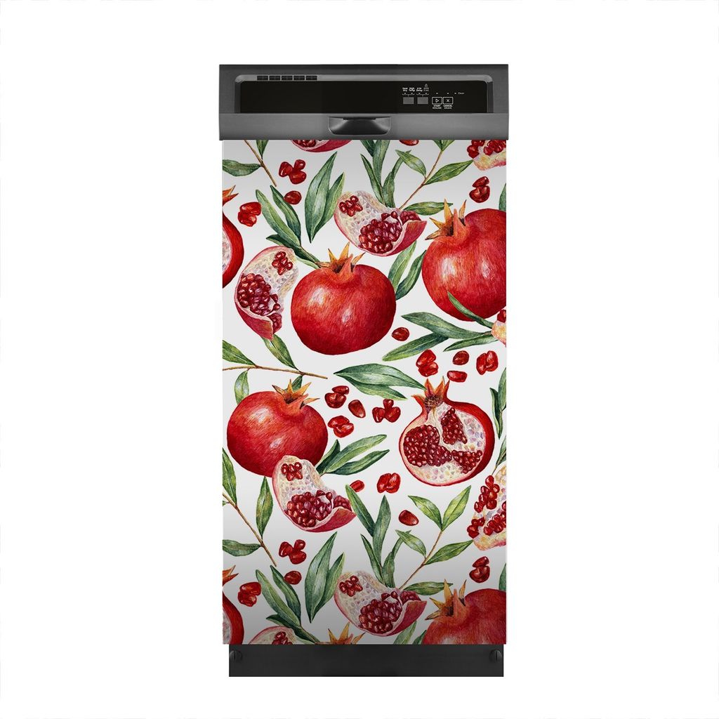Aufkleber sticker 45x80 cm Dekorative folie Spülmaschine - tropische Früchte Granat