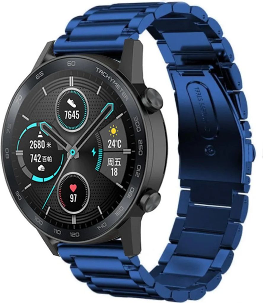 Strap-it Stahlarmband - Kompatibel mit Honor Magic Watch 2 Produktbild 