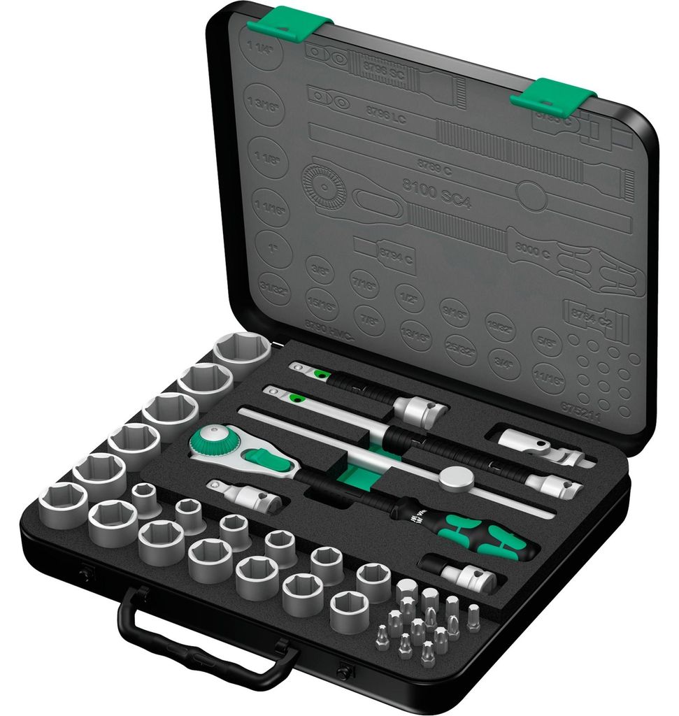 Wera 8100 SC 4 Zyklop Speed- Knarrensatz,1/2  Antrieb, Produktbild 