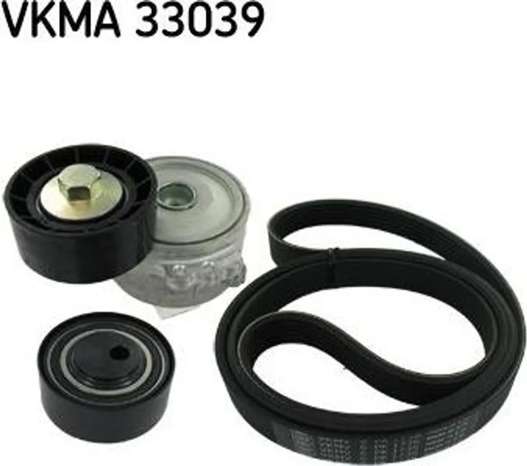 Kit courroie alternateur SKF VKMA 33039 pour Citroën C5 et Xantia
