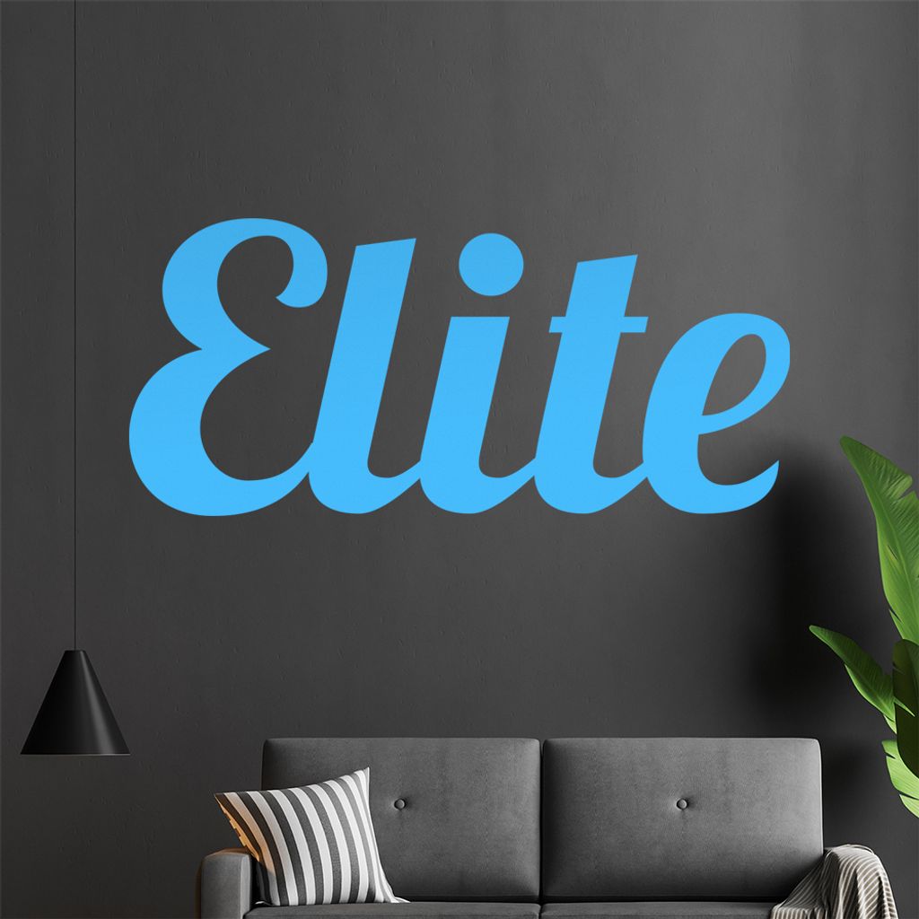 Elite Wandtattoo in 6 Größen - Wandaufkleber Wall Sticker - Dekoration, Küche, Wohnzimmer, Schlafzimmer, Badezimmer