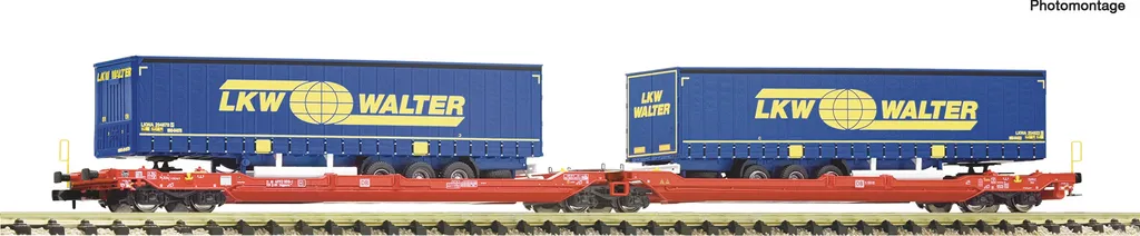 Wagon T3000e articulé Fleischmann 6660050 pour trains de fret modernes