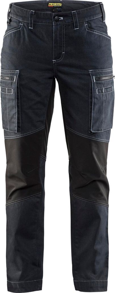 Blakläder Damen Service Bundhose mit Stretch 7159 1142 in zwei Farben, Farbe:marineblau/schwarz, Größe:32