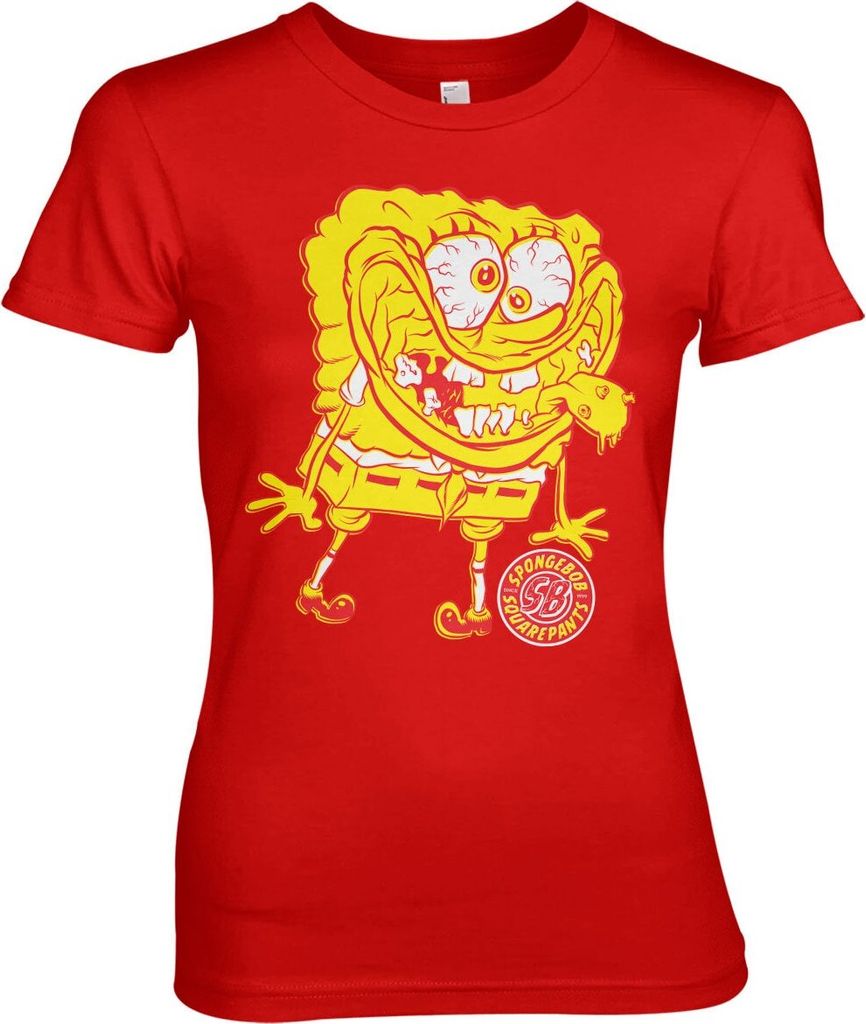 Spongebob Squarepants - Weird Girly Tee - X-Large - Red