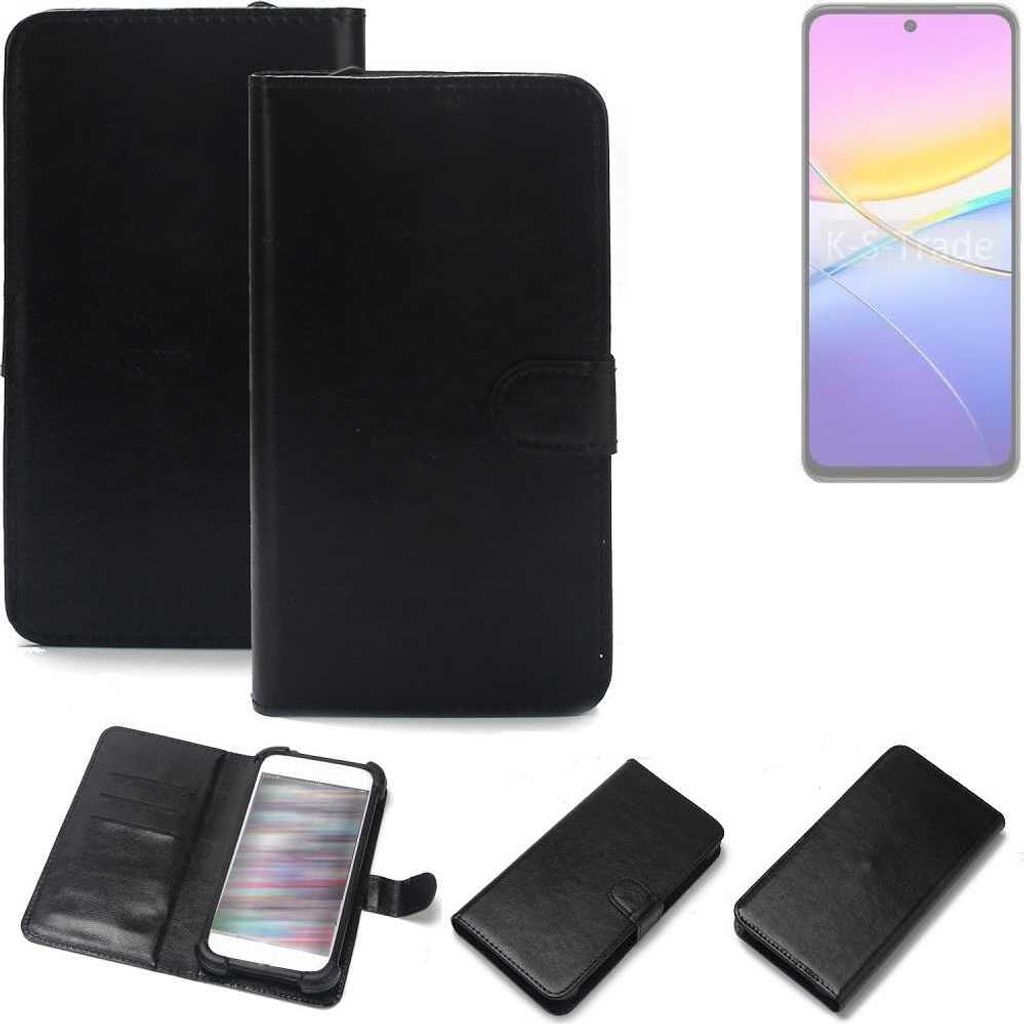 K-S-Trade Handyhülle Schutzhülle kompatibel mit Vivo Y37 5G Handy Schutz Hülle Handyhülle Bumper schwarz 1x