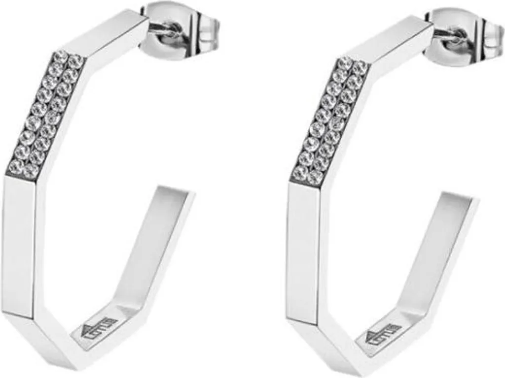 Boucles d'oreilles pendantes argentées Lotus Style LS2358-4/1 chic