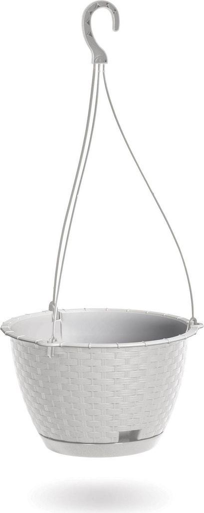 Květináč závěsný RATOLLA ROUND W 24,3 cm - barva: bílá Immagine del prodotto 