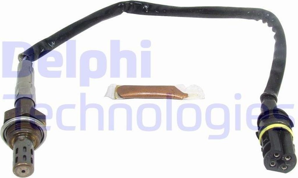 DELPHI Lambdasonde passend für MERCEDES-BENZ C-Klasse Limousine (W202) Beheizt 380mm ES10632-12B1