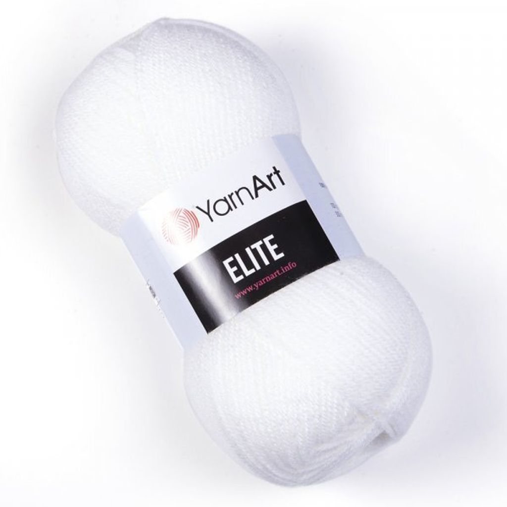 YarnArt Elite příze 100 g / 400 m - barva 150 bílá - Obrázek produktu 