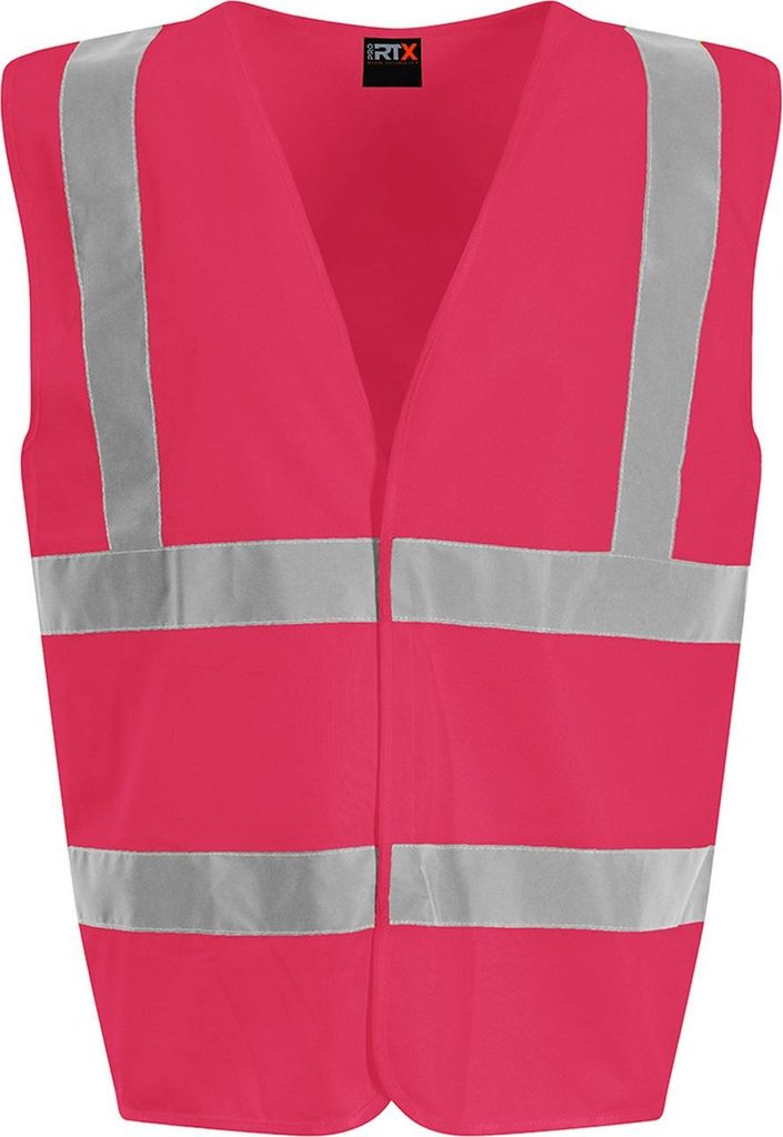 PRO RTX - "High Visibility" Weste für Herren/Damen Unisex PC4002 (M) (Pink)