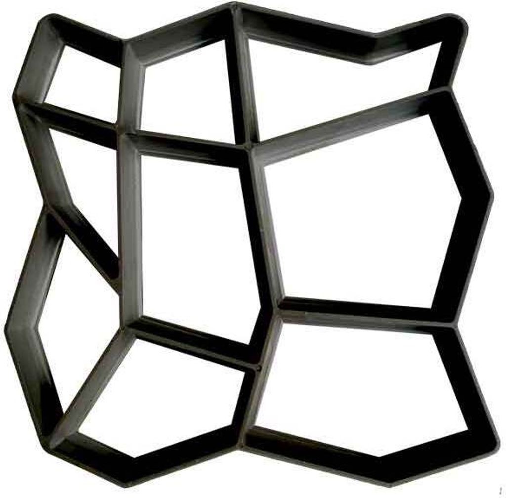 @tec Gießform Schalungsform Pflasterform Betonform 40x40x4cm Naturstein Pflaster Gehweg
