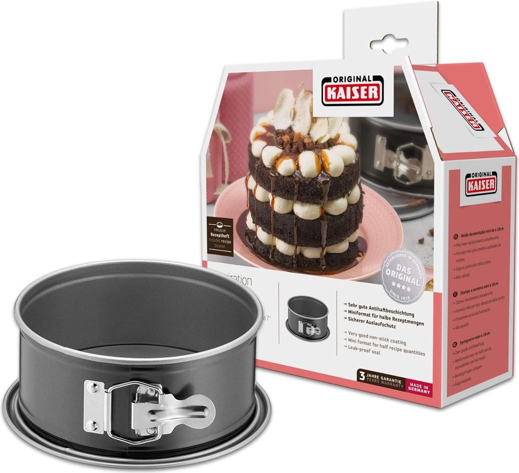 KAISER Springform Inspiration 7,8cm Ø18cm schwarz Produktbild 12
