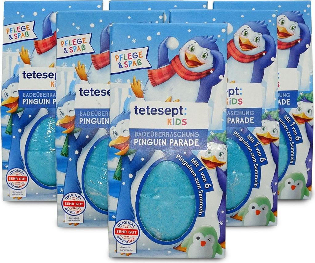 tetesept KIDS Badeüberraschung Pinguin Parade mit Produktbild 