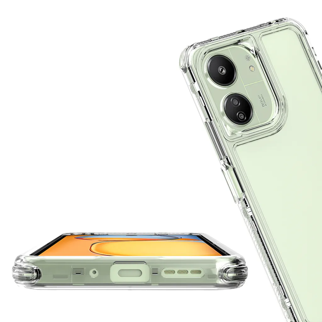 Custodia Flip Cover A Specchio Per Xiaomi Redmi 12C / 11A, Trasparente