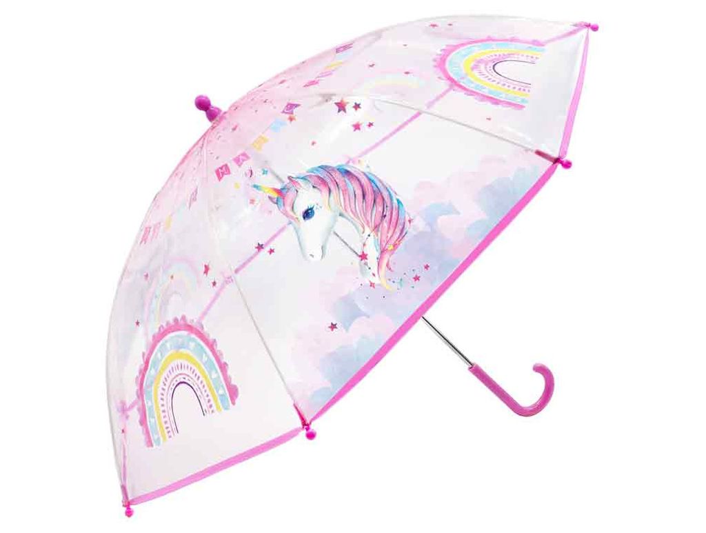 Kinderschirm Einhorn Motiv, Einhörner Regenbogen Schirm Schirme Mädchen