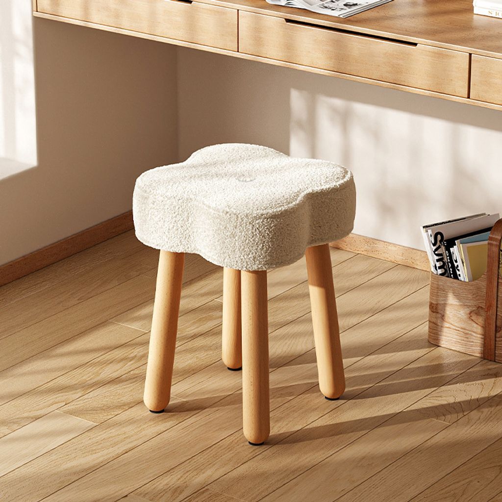 Stuhl Polster Klee Kosmetikstuhl Hocker【RF-BD354】【1078-W】