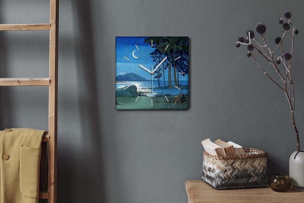 Coloray Hodiny Unikátní 30x30 cm  Tiché hodiny Pro obývací Produktbild 