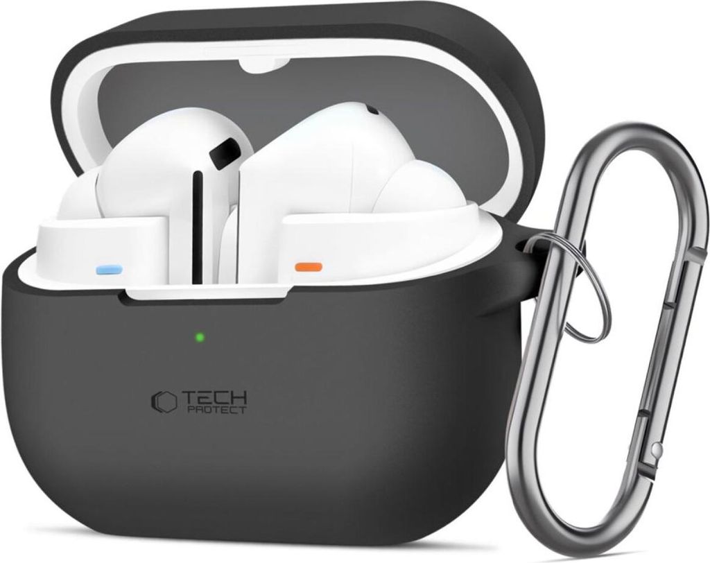 Tech-Protect Silikon-Hakenhülle für Samsung Galaxy Buds 3 / 3 Pro – Schwarz