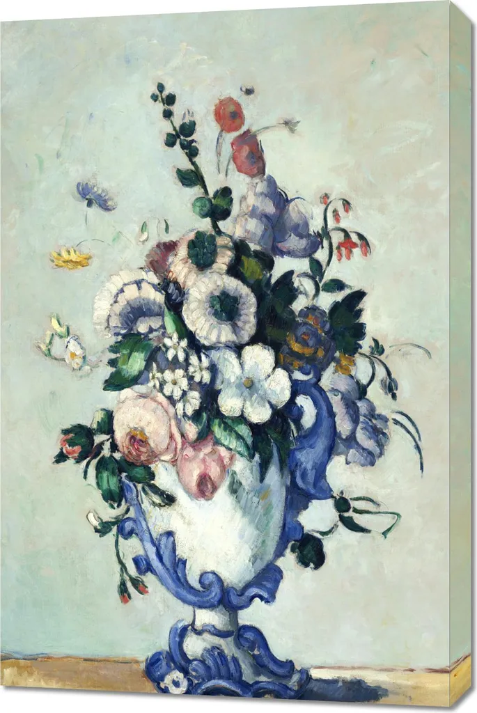 Affiche Toile Paul Cézanne Vase Rococo 60x90 cm Décoration Intérieure