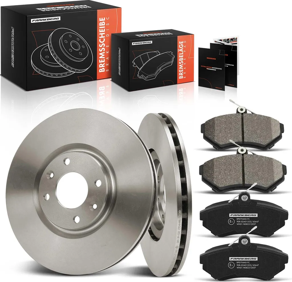 Disques de frein et plaquettes avant pour Seat Vario et VW Caddy II MPV