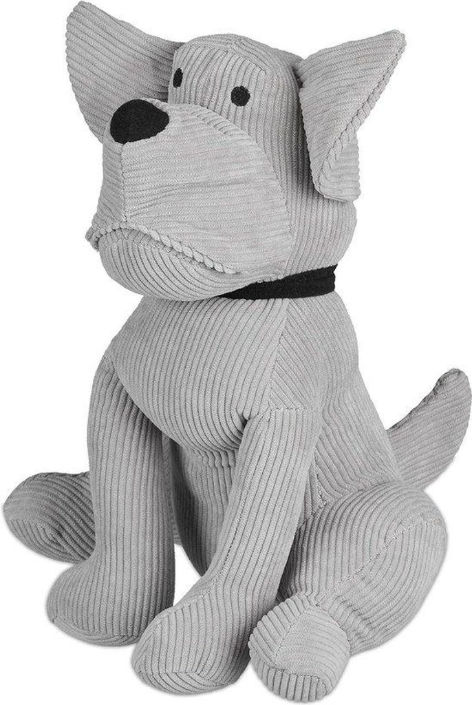 Hundebremsschalter grau - Boden - schwer - 28 x 19 x 23 cm - Stoffschalter für Tiere
