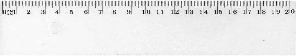 Règle plate 200mm Wonday transparente : Plastique solide haute qualité