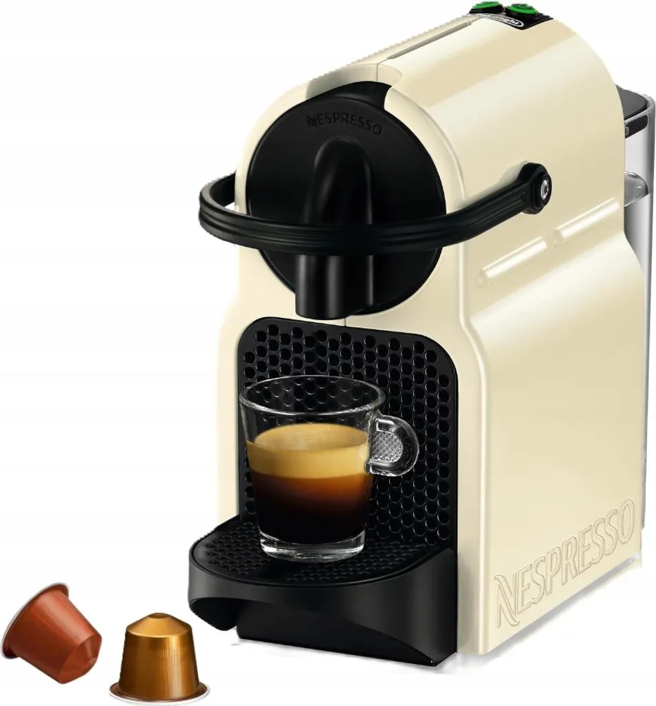 Nespresso De'longhi Inissia Creme Kapsel Kaffeemaschine 19 Bar