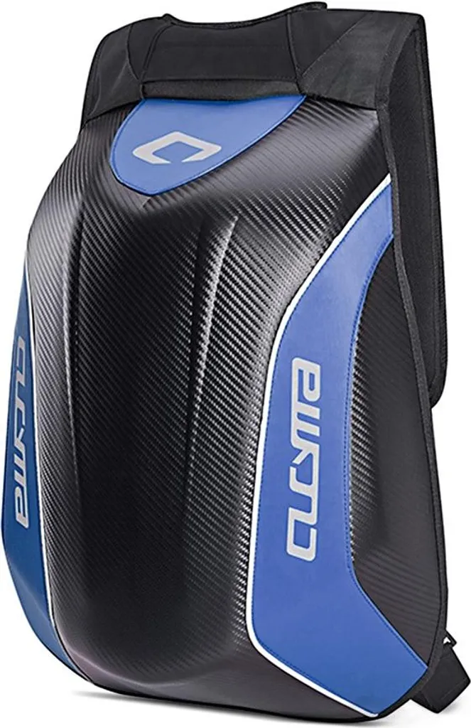 Sac à dos moto à coque rigide 30L bleu - Bagagerie motard étanche