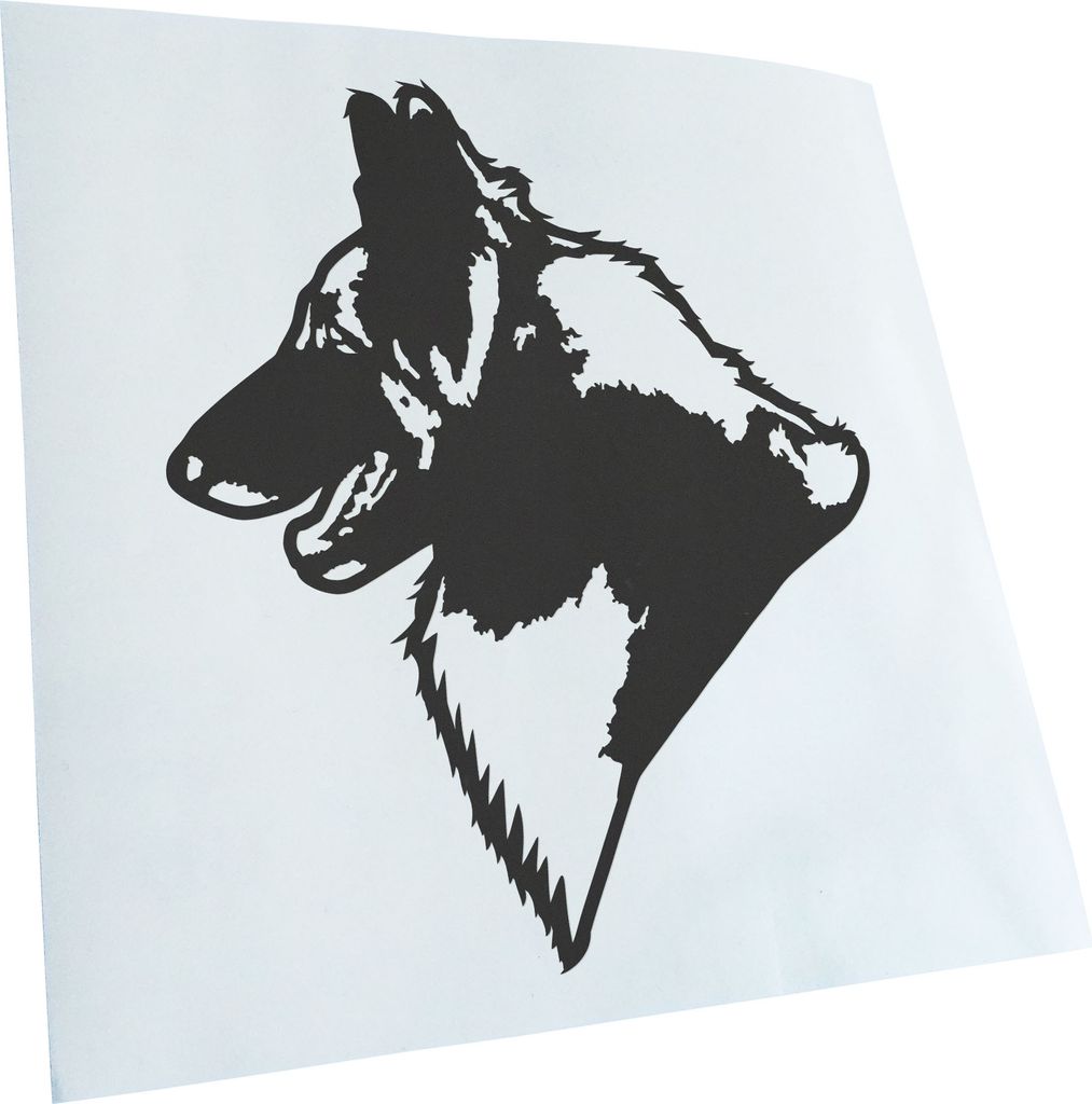 Kiwistar - Autoaufkleber - Belgian Tervuren Hund - Dunkelgrau - 50x42cm - Aufkleber für Auto, Laptop, Fahrrad, LKW, Motorrad mehrfarbig JDM Decal ...