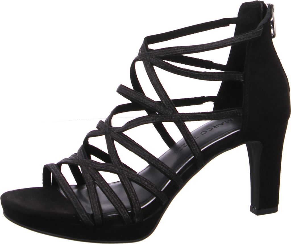 MARCO TOZZI Damen Sandalette Glitzer Kreuzriemen Produktbild 