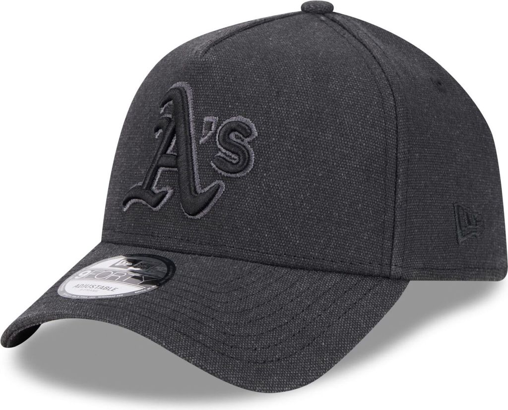 New Era A-Frame Trucker Leinen Cap Oakland Athletics schwarz