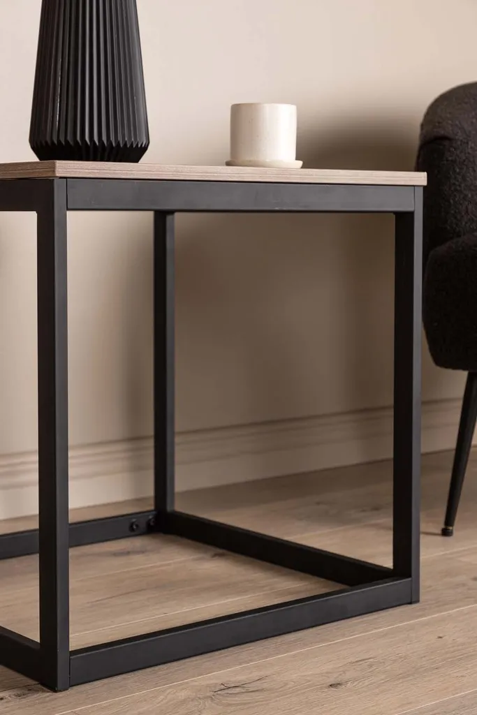 Table basse Arbor marron gain de place - Table d'appoint stable bois