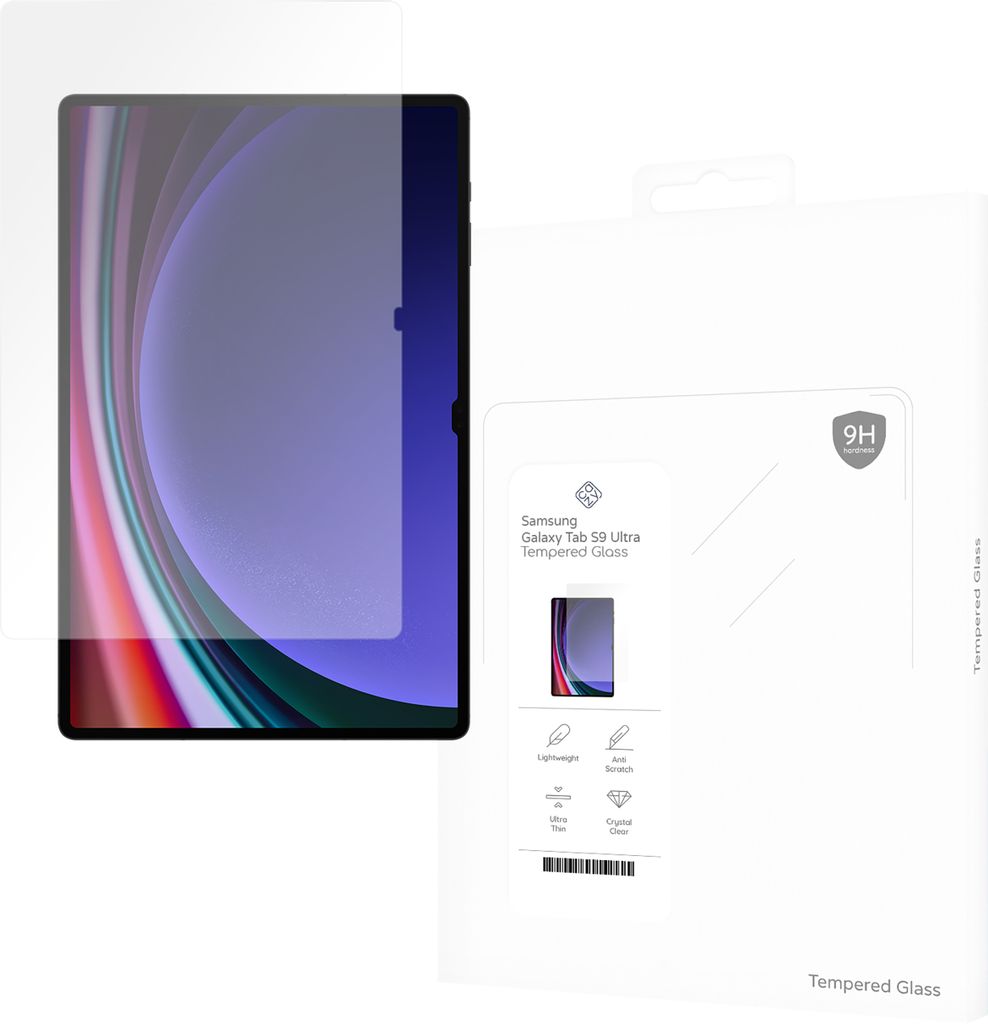 Schutzfolie Samsung Galaxy Tab S10 Ultra, Galaxy Tab S11 Ultra, Galaxy Tab S9 Ultra - Panzerglas - Cazy - Transparant
