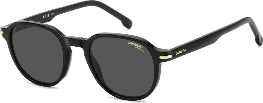 Lunettes de soleil Carrera pour Conduire Verres Gris Homme Noir 376/S