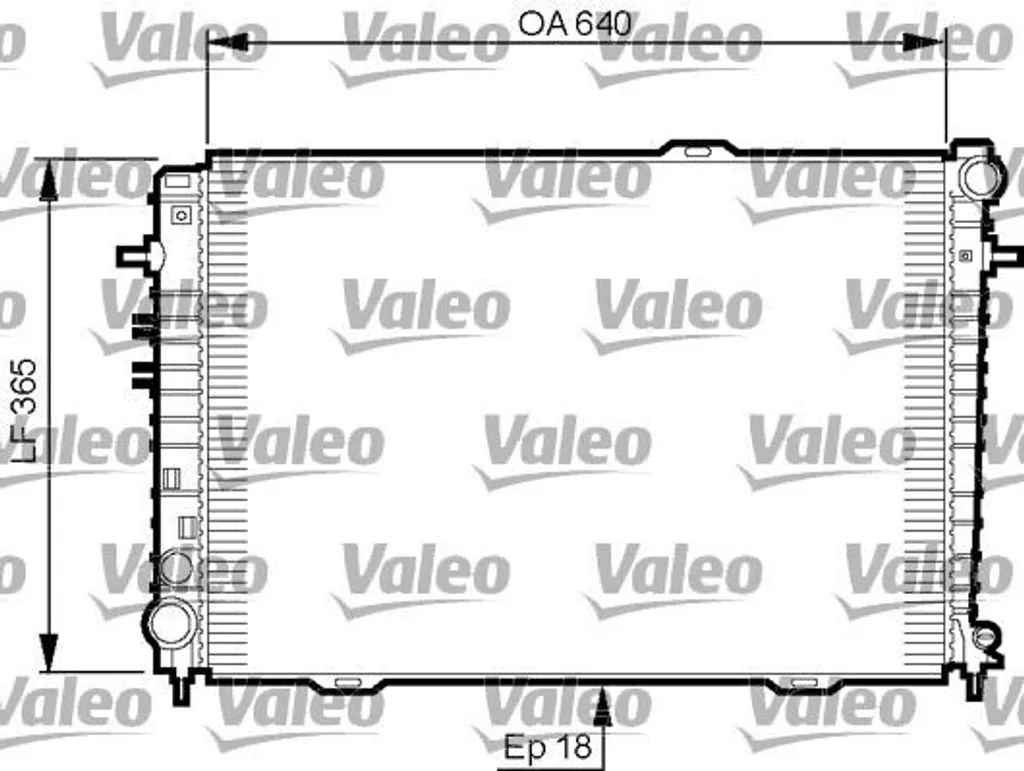 Radiateur Valeo 735500 pour Tucson JM et Sportage JE KM OE 25310 2E500