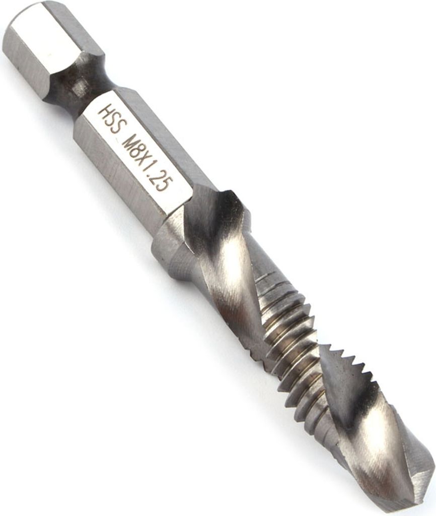 M8 HSS 1/4" Sechskantschaft-Bohrer & Gewindebohrer Kegelbohrer Elektrowerkzeug Teil