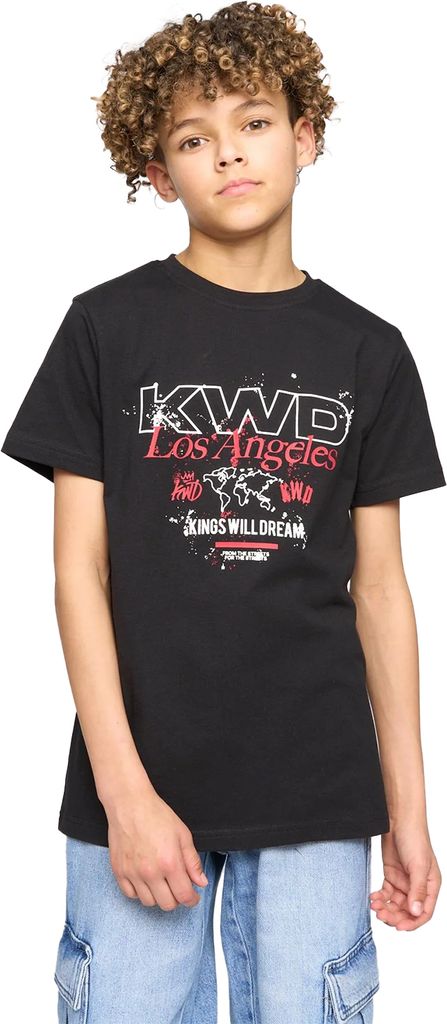 Kings Will Dream - T-Shirt für Jungen BG2039 (L) (Schwarz)