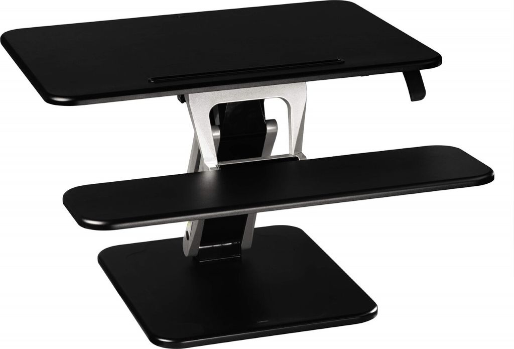 Hama Aufsatz Sitz-Steh-Arbeitsplatz schwarz 80x52 Produktbild 