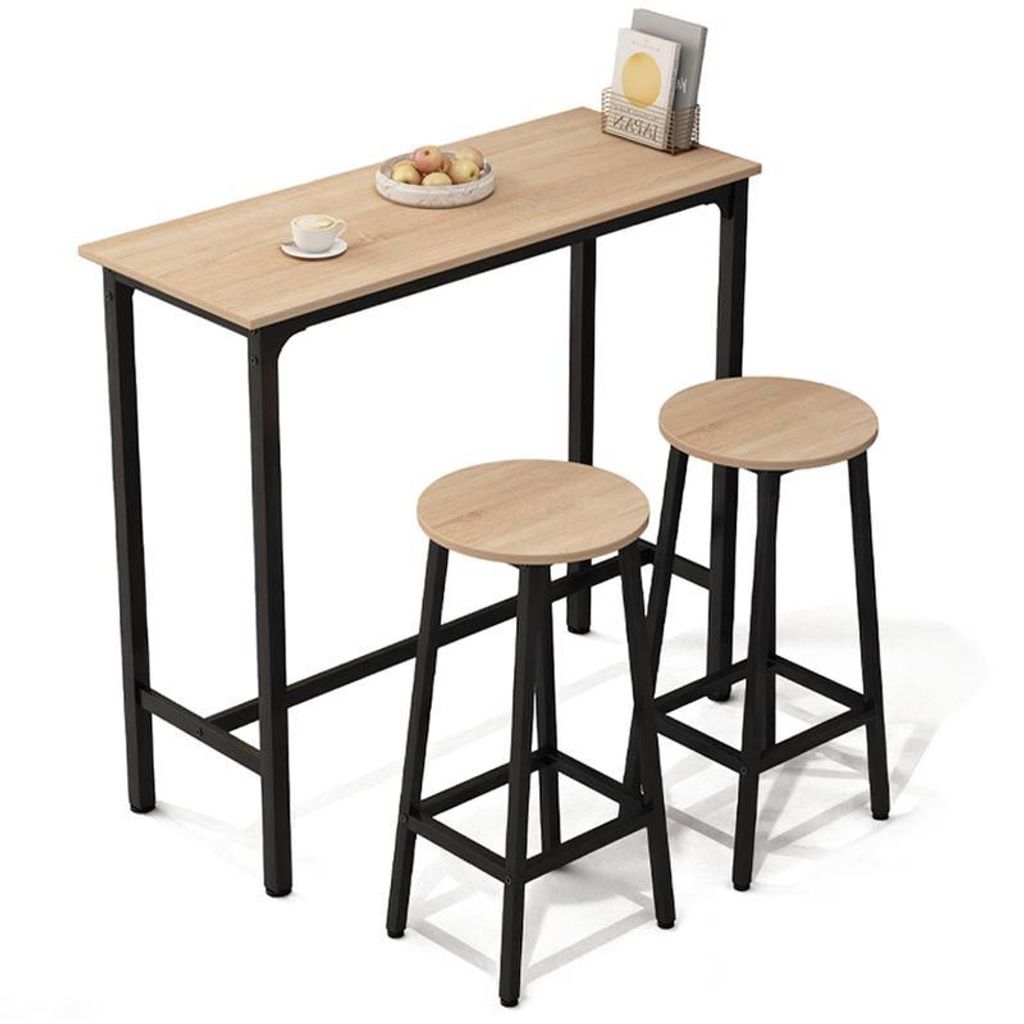 Barový Set Kuchyňský Stůl + 2 Židle Barové Židle Moderní Obrázek produktu 