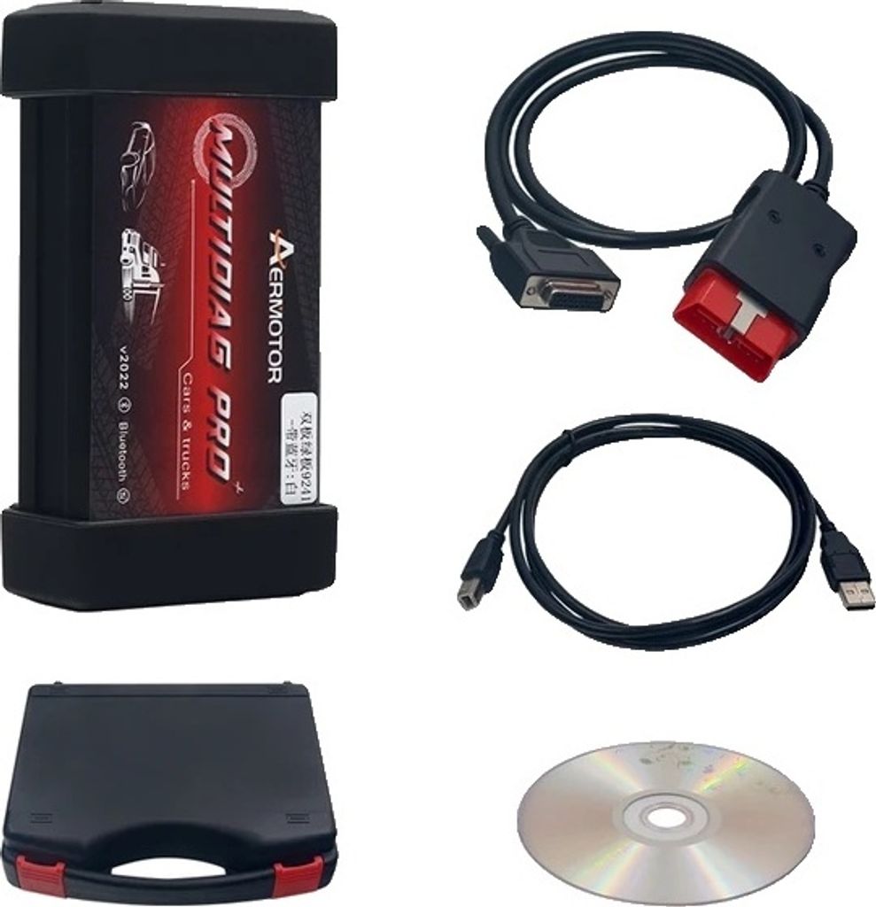 OBD2 Scanner, Bluetooth-Verbindung, Fahrzeug- und LKW-Diagnose, Multidiag Pro Box