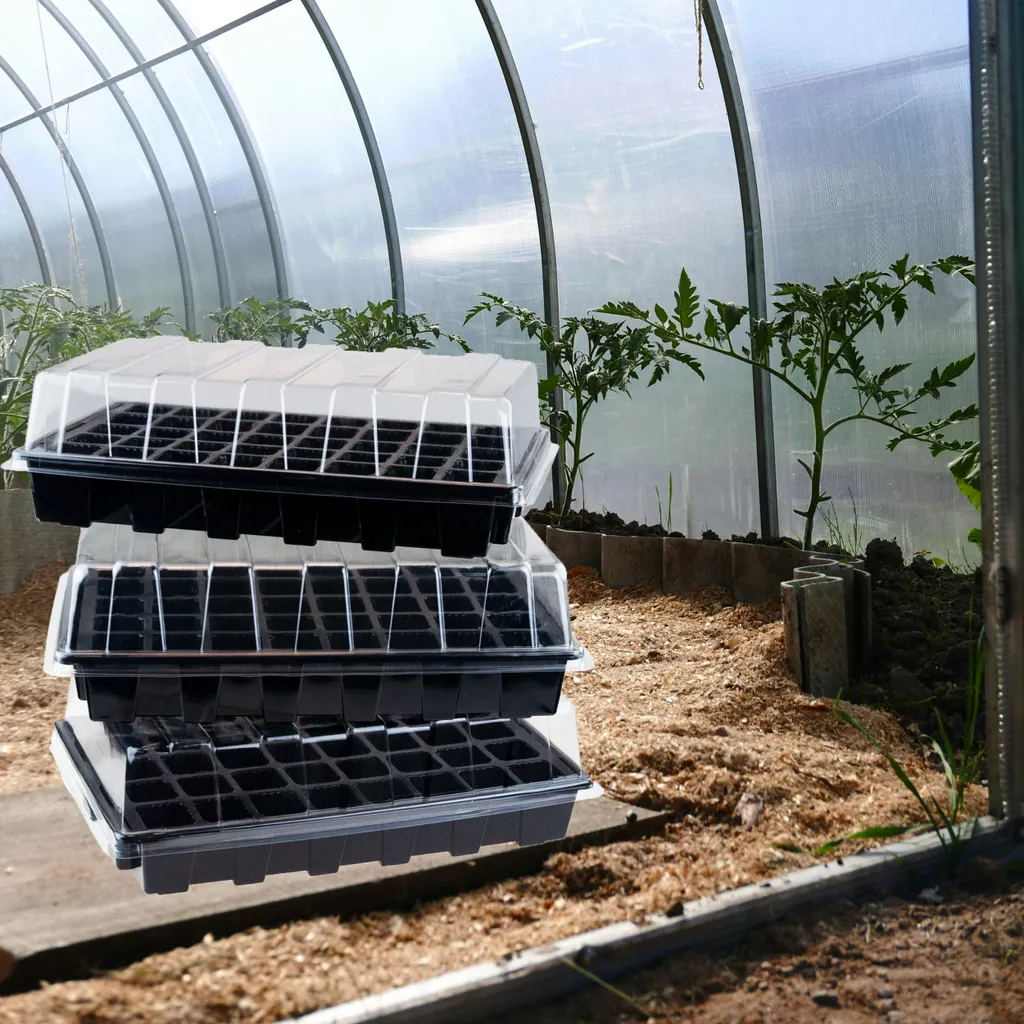 Réussir ses semis de tomates et fleurs : Mini-serre 48 compartiments - 15