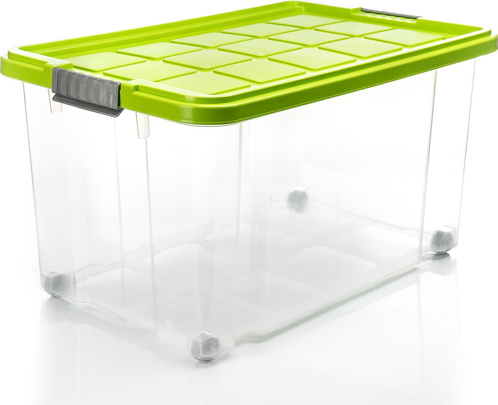 BigDean 4 Stück 60 L Aufbewahrungsbox mit Deckel groß Produktbild 2