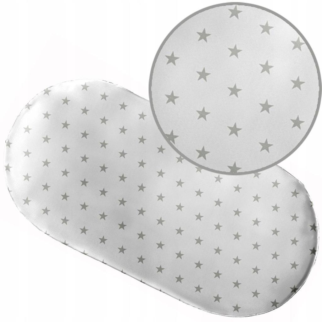 Spannbettlaken mit Gummizug 38x80 cm für Kinderwagen Moseskorb Wiege 100% Baumwolle