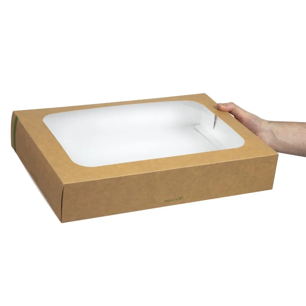 Pack de 25 boîtes à sandwich pour traiteur et vente à emporter durable - 9