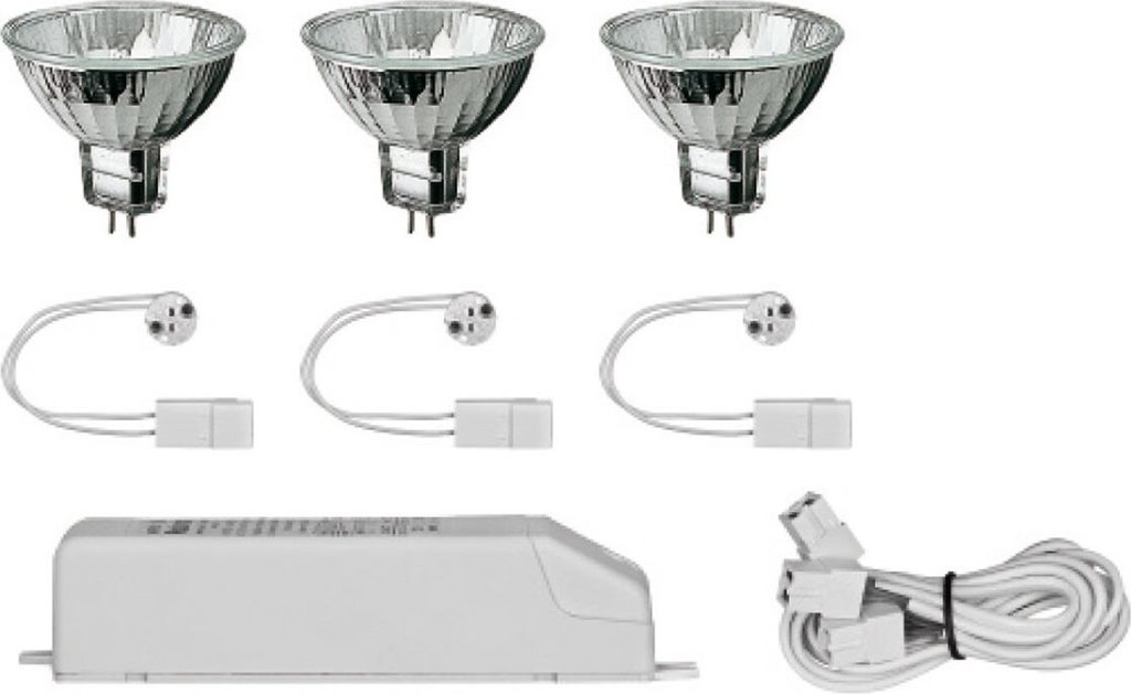 Paulmann 2Easy Einbauleuchten Basis-Set 3x28W 105VA 230/12V Produktbild 