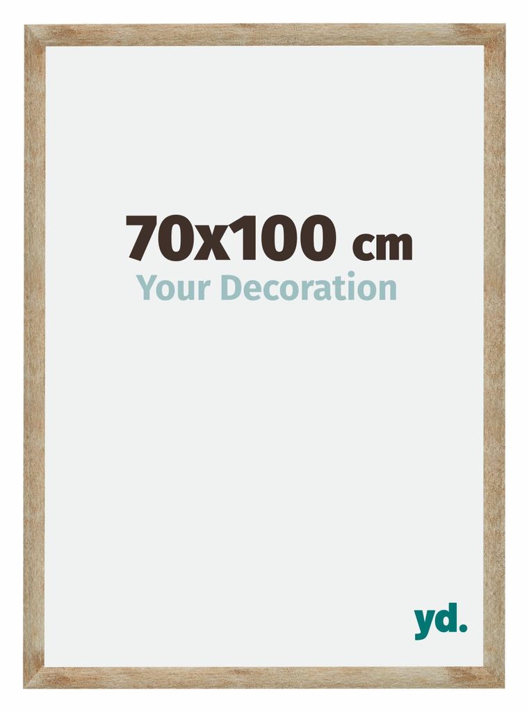 Bilderrahmen, 70x100 cm, Gold, MDF, Catania